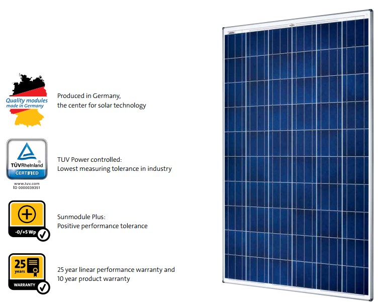 Pin mặt trời Solar World 260Wp