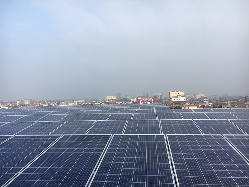 Điện mặt trời 110 kwp ở TP Vinh Pin Hanwha Qcell và SMA | GPsolar dien nang luong mat troi hoa luoi 100kw 4 | GPsolar