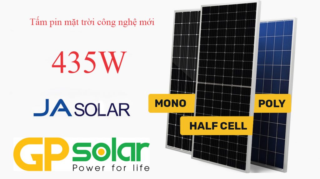 Tấm pin mặt trời JA solar 435W công nghệ mới