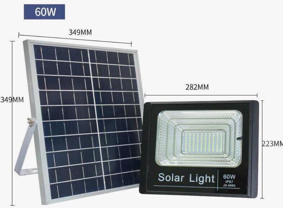 Đèn Pha năng lượng mặt trời 60W