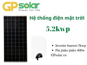Hệ thống điện năng lượng mặt trời 5.2kwp