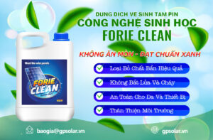 Dung dịch rửa pin năng lượng mặt trời FORIE CLEAN