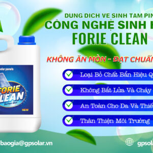 Dung dịch rửa pin năng lượng mặt trời FORIE CLEAN