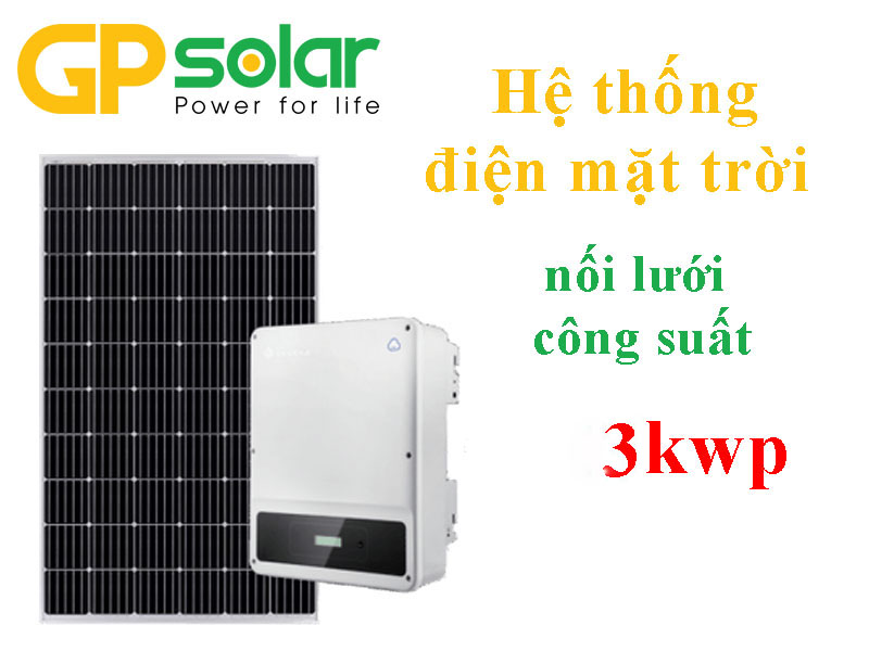 hệ thống điện mặt trời 3kwp