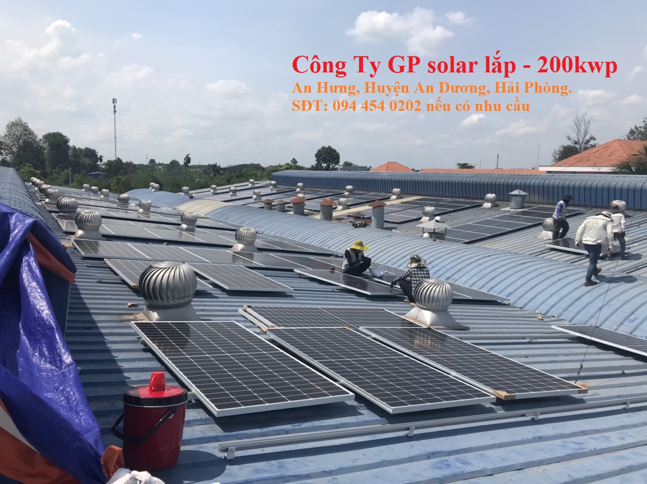 lap 200 kwp dien mat troi huyen an duong hai phong | GPsolar