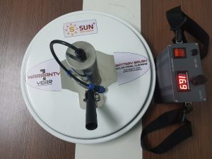 Chổi điện rửa pin mặt trời