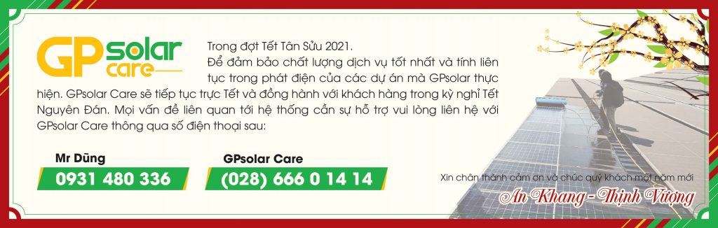 Dịch vụ vận hành hệ thống điện mặt trời gpsolar care