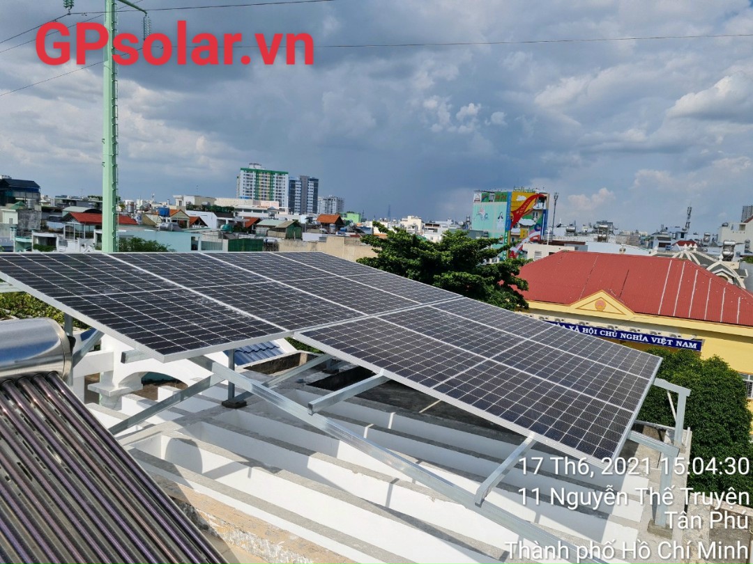 lap dien mat troi 5kwp tan phu ho chi minh | GPsolar