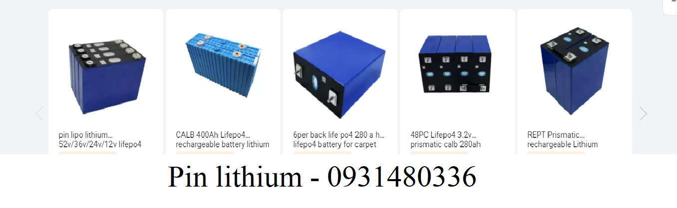 Pin lưu trữ điện lithium - LIFePo4 | GPsolar pin lithium luu tru dien mat troi | GPsolar