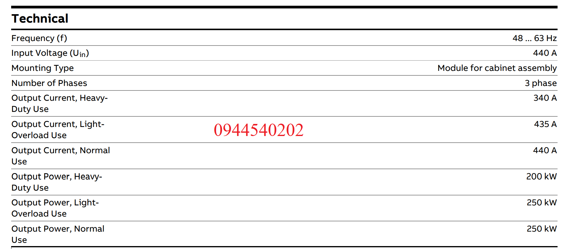 thong so ky thuat ACS800 04M 0320 | GPsolar