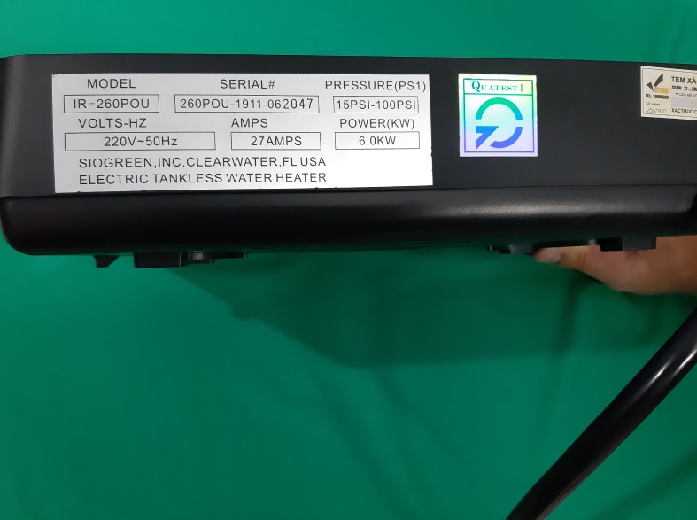 Máy nước nóng hồng ngoại Siogreen | GPsolar Thông số và công nghệ của máy nước nóng SioGreen