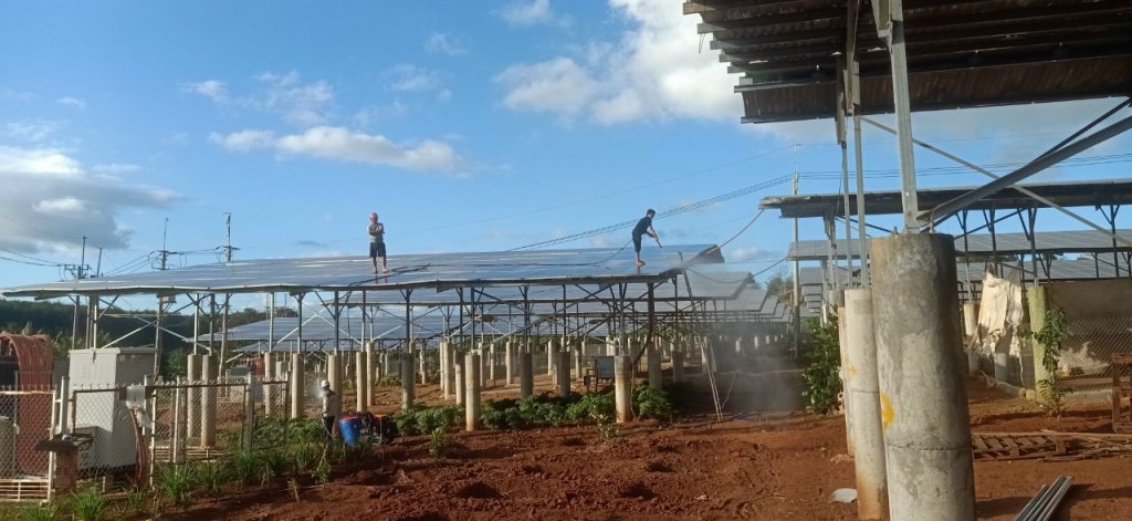 dam len pin mat troi khi rua pin mat troi | GPsolar