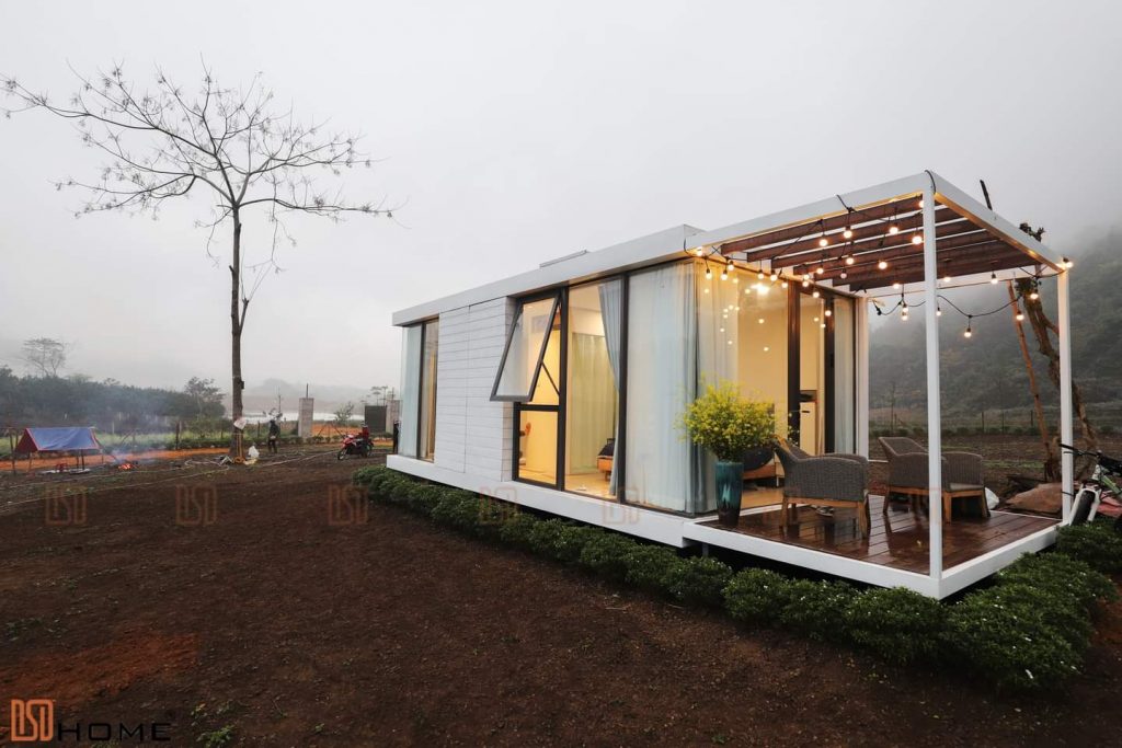 Nhà di động thông minh mái che năng lượng mặt trời