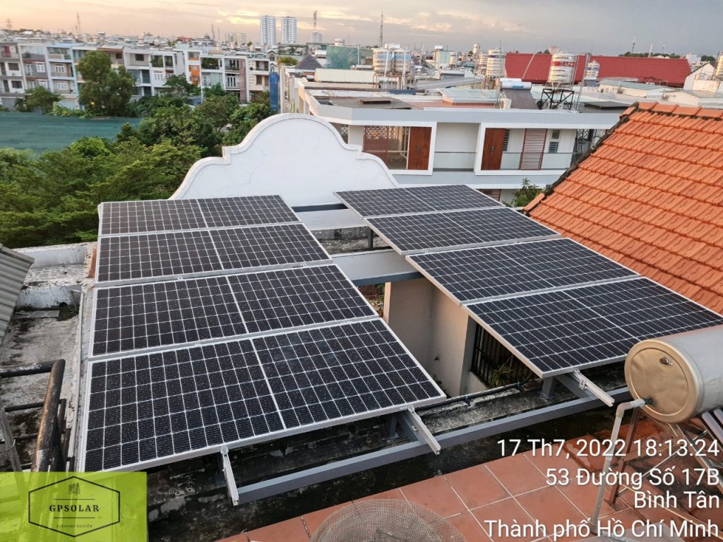 Tiết kiệm điện hiệu quả với 3kwp điện mặt trời Bình Tân TP.HCM