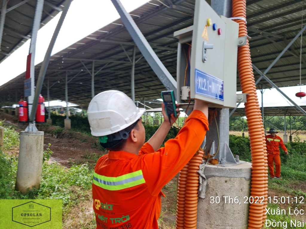 Kiểm tra sửa chữa xử lý lỗi điện mặt trời ở Long An | GPsolar khac phuc su co loi dien mat troi | GPsolar