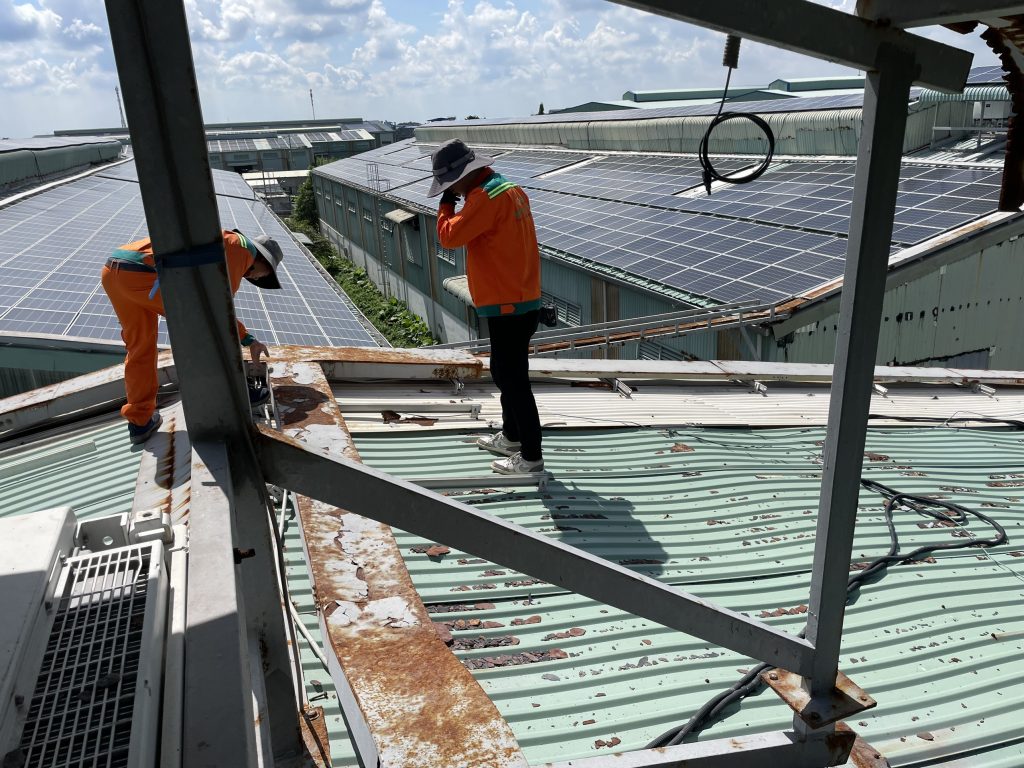 Kiểm tra sửa chữa xử lý lỗi điện mặt trời ở Long An | GPsolar kiem tra sua chua dien nang luong mat troi | GPsolar