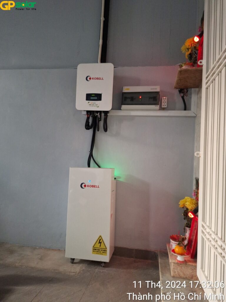 Tấm pin năng lượng mặt trời AE SOLAR 550/580Wp | GPsolar inverter hybrid 5kw luu tru 15kwh | GPsolar