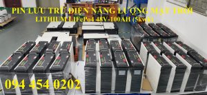 Pin lưu trữ điện năng lượng mặt trời 48V100AH