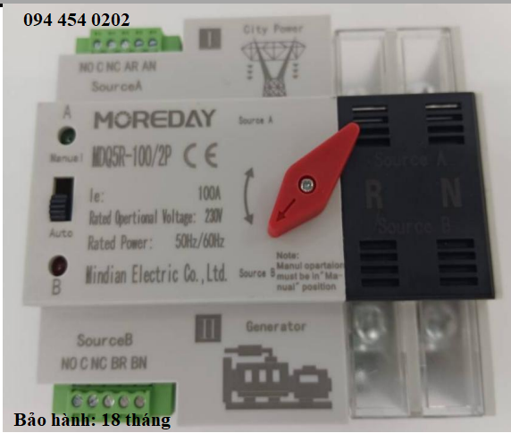 ATS tu dong 1pha 100a solar | GPsolar