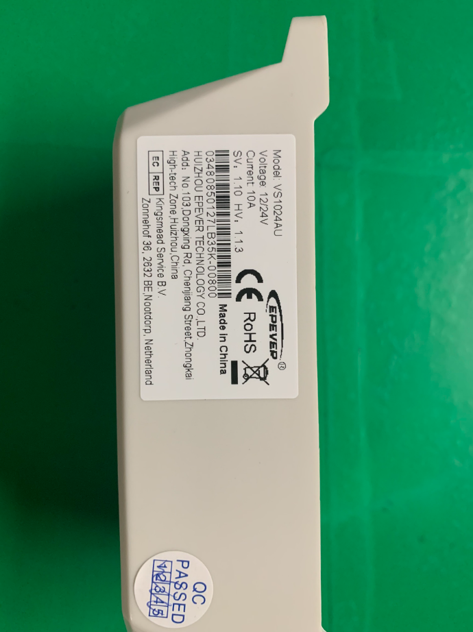 Bộ sạc năng lượng mặt trời PWM 12/24VDC, 10A – VS1024AU | GPsolar Đặc điểm kỹ thuật của Bộ sạc năng lượng mặt trời PWM 12/24VDC