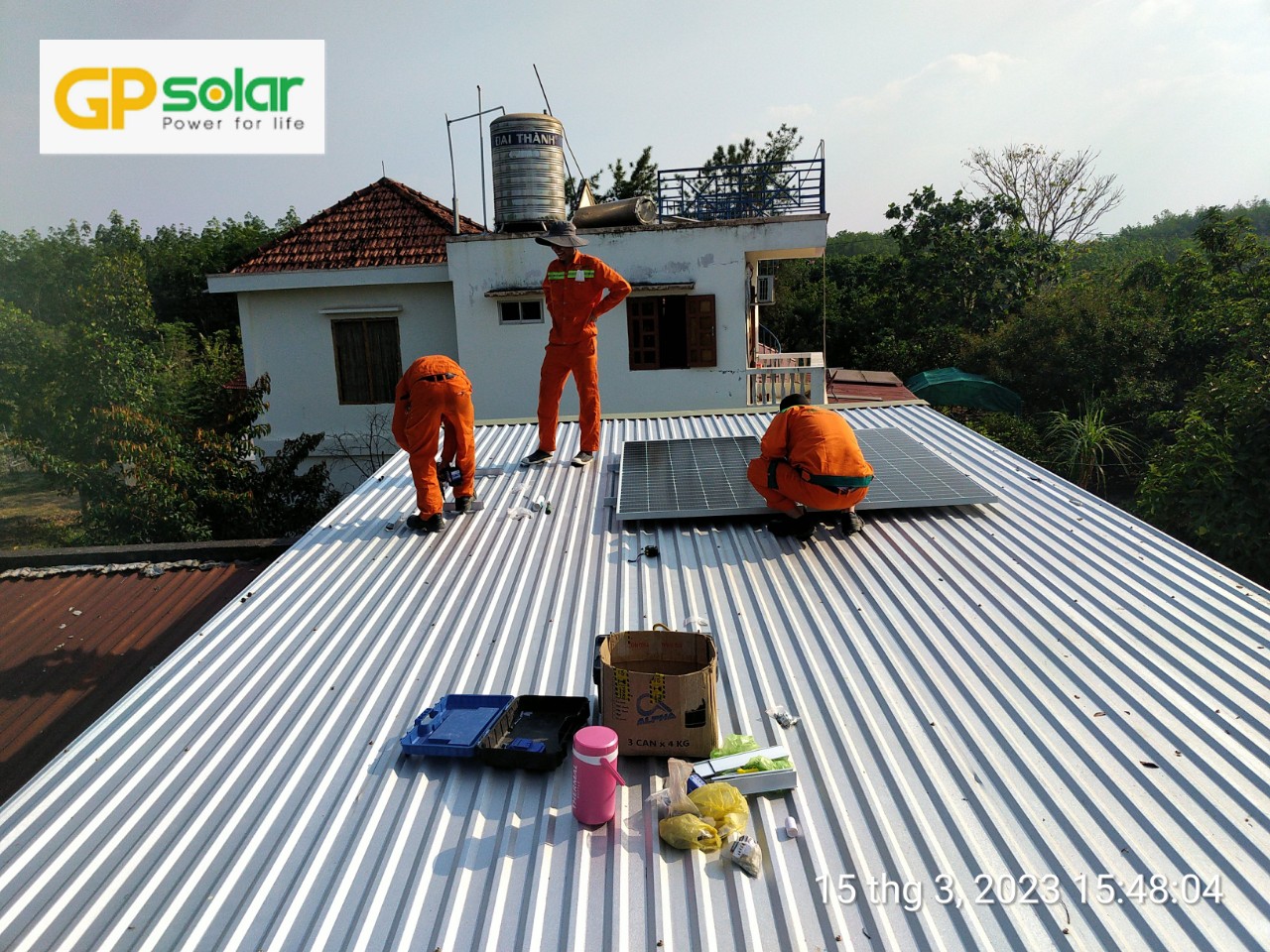 Lắp điện năng lượng mặt trời 5kwp Bình Phước