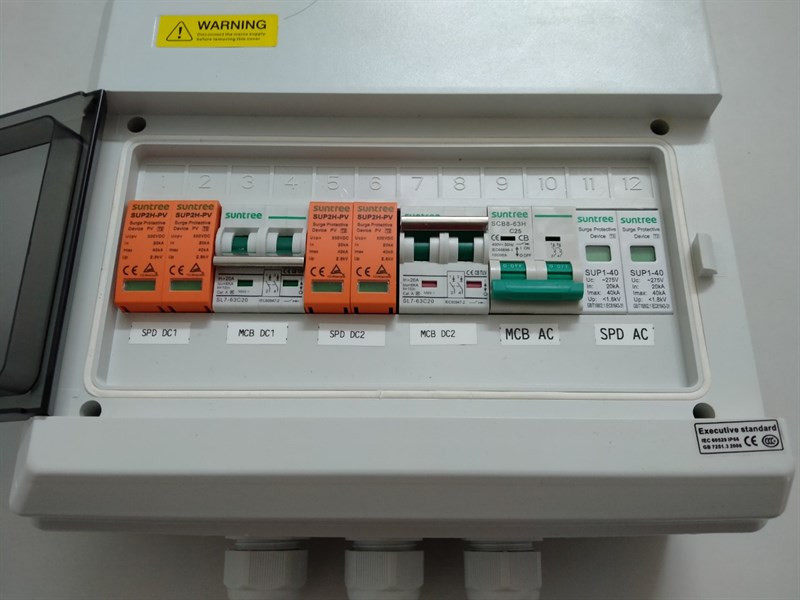 Tủ điện năng lượng mặt trời 5kw Tủ điện năng lượng mặt trời 5kw