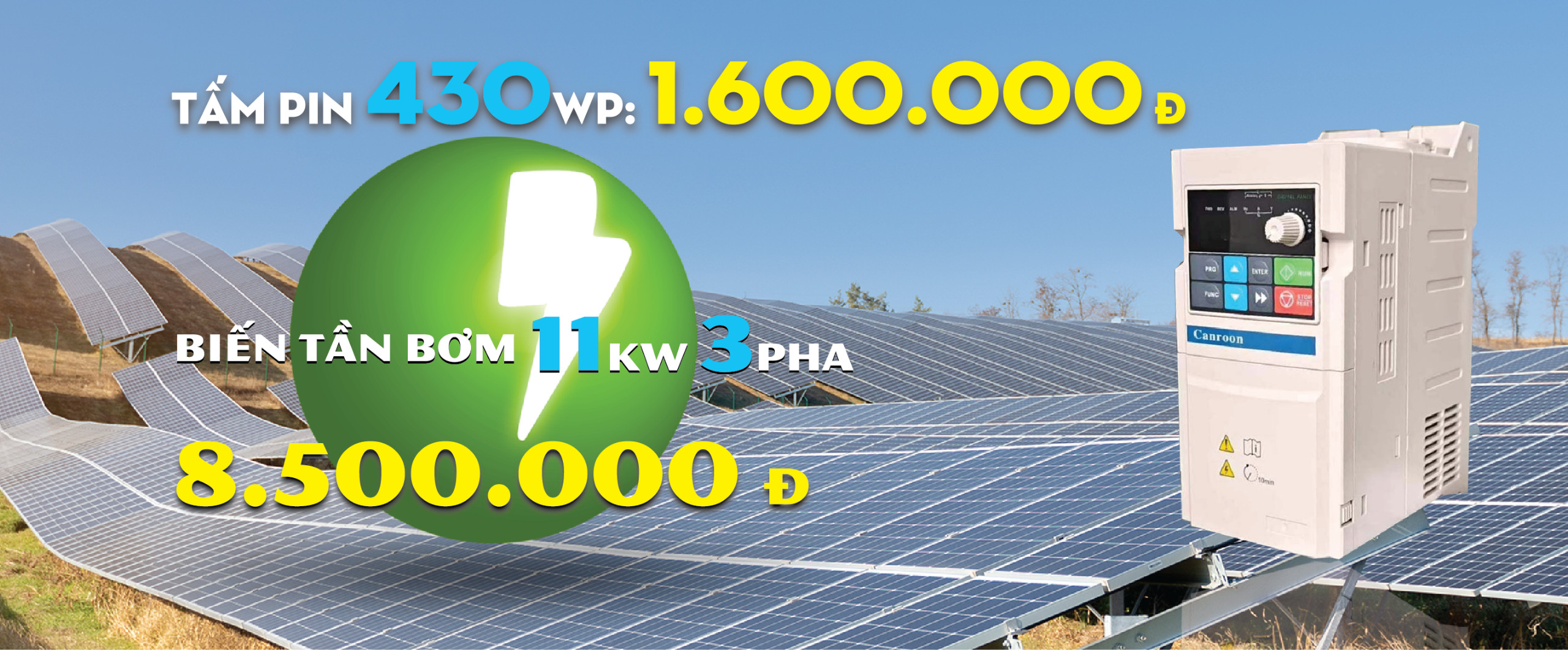 Biến tần bơm 11kw 3pha