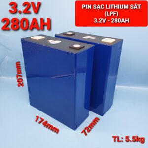 Cell pin lithium 3.2v 280ah lưu trữ điện giá rẻ