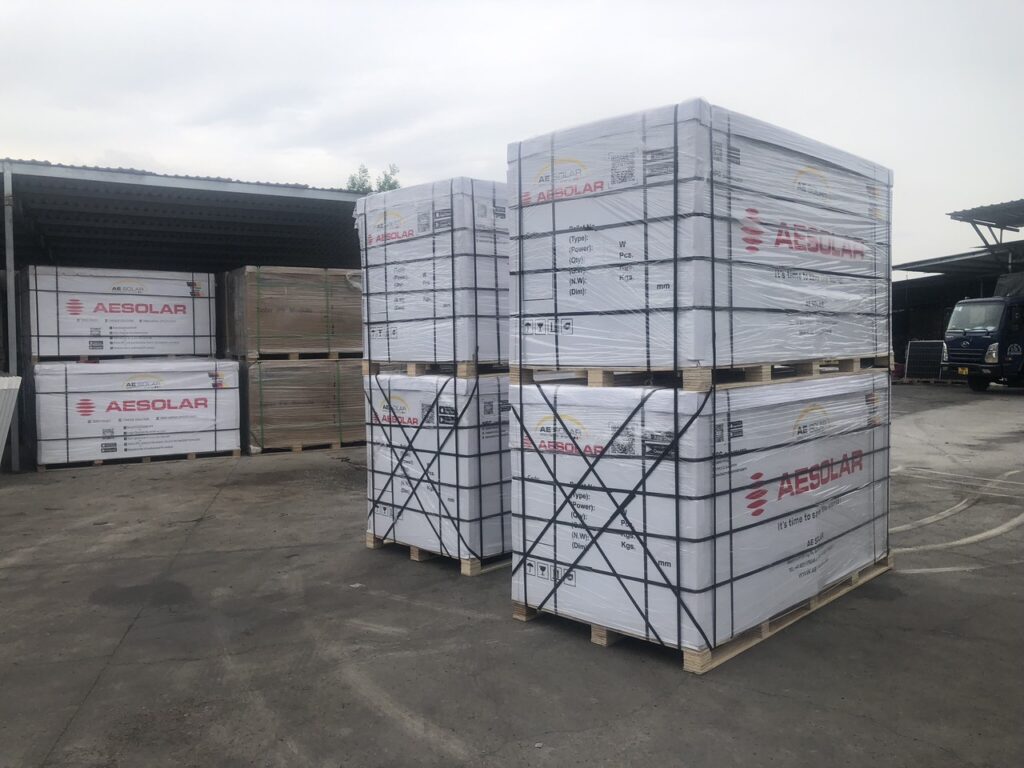 Tấm pin năng lượng mặt trời AE SOLAR 550/580Wp | GPsolar tam pin AE solar 550wp | GPsolar