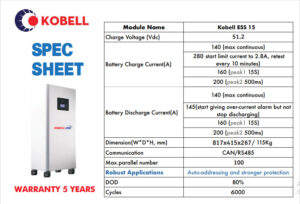 Ắc quy lithium 280Ah lưu trữ điện mặt trời 14.3kwh