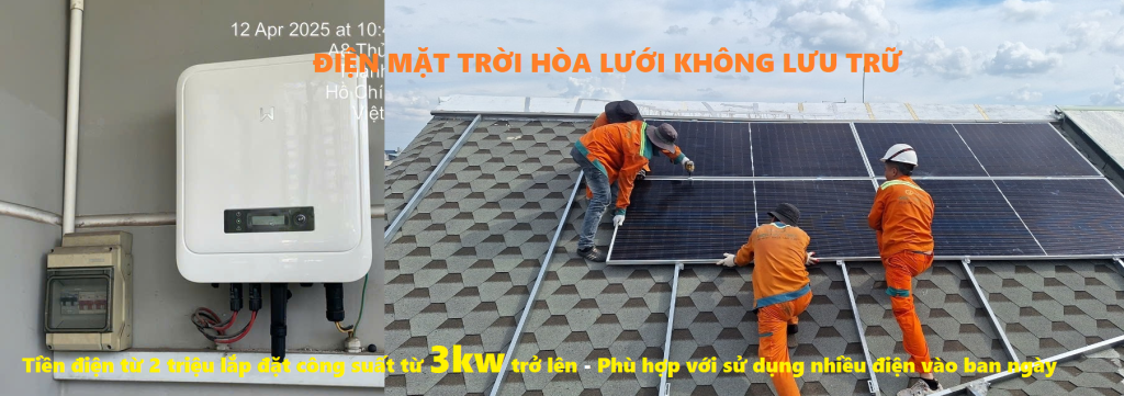 DIEN MAT TROI 12KW 15KW HOA LUOI | GPsolar