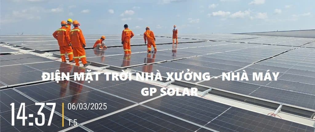 dien mat troi nha xuong nha may solar 1 | GPsolar
