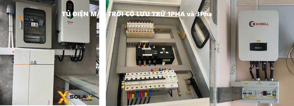 Tủ điện năng lượng mặt trời 1Pha và 3Pha Lưu Trữ | GPsolar tu dien nag luong mat troi luu tru | GPsolar